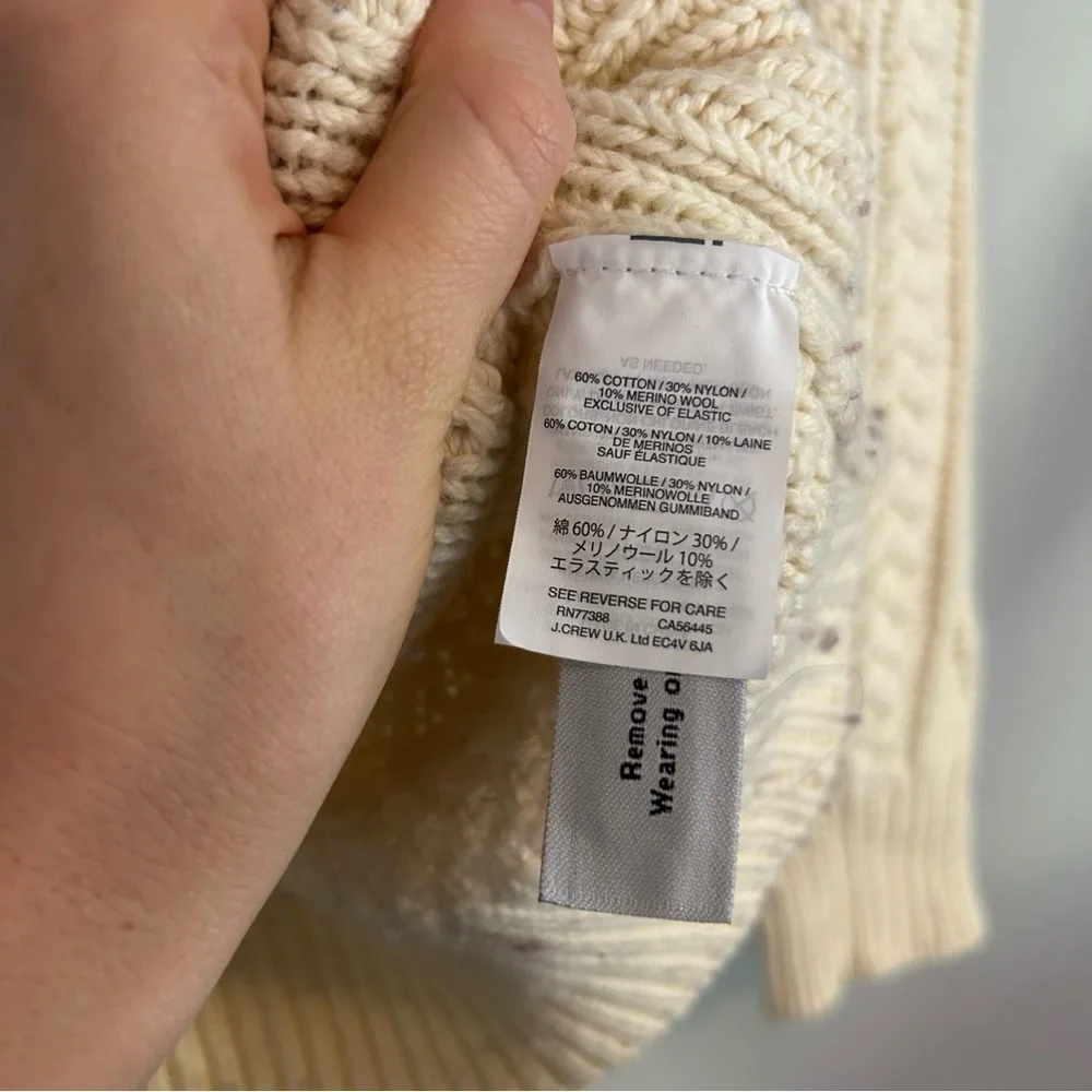 J. Crew Fair Isle Cable knit‎ crewneck Sweater